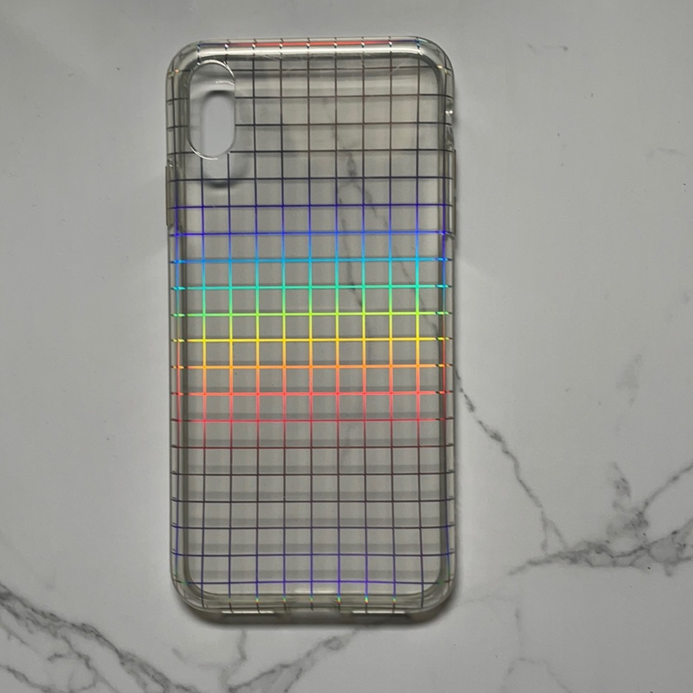 velvet caviar iridescent grid case | iphone xs max